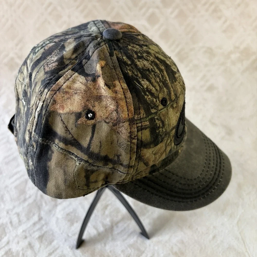 Mossy Oak Style Camo Hat Tree Logo Hunting Cap Adjustable Outdoor Signature